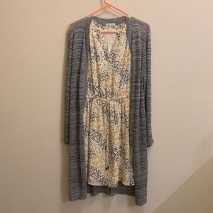 Maurice’s size S floral dress with cardigan